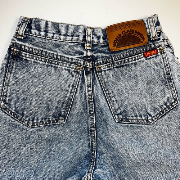 Lawman Group International Vintage High Waist Acid Wash Jeans Sz 5 - Picture 12 of 16